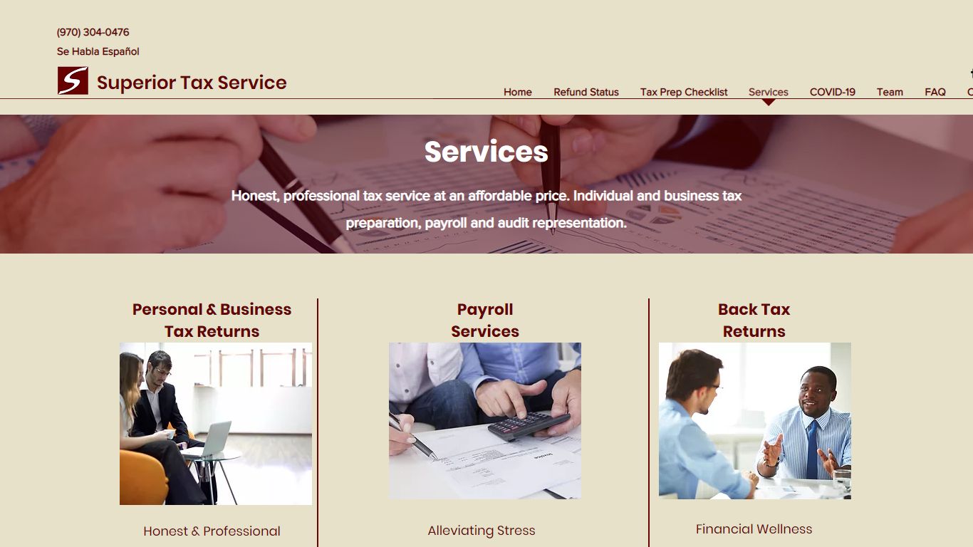 Services | Superior Tax Service | Greeley, CO